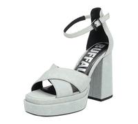 High-Heel-Sandalette BUFFALO "Buffalo Sandalen Textil", Damen, Gr. 41, blau, Textil, Schuhe (87217314-41) blau