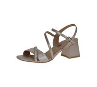 High-Heel-Sandalette CAPRICE "Caprice Sandalen Leder/Fell", Damen, Gr. 38, beige (taupe), Leder, Schuhe High-Heel-Sandalette (85539009-38)