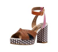 High-Heel-Sandalette FLY LONDON "Fly London Sandalen Leder", Damen, Gr. 38, camel, Leder, Schuhe (25954815-38) camel