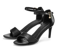 High-Heel-Sandalette LASCANA "Sommerschuh", Damen, Gr. 39, schwarz, Obermaterial: 100% Lederimitat. Decksohle: 100% Lederimitat. Futter: 100% Textilmaterial. Laufsohle: 100% Synthetik, unifarben, Schu