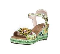 High-Heel-Sandalette LAURA VITA "LAURA VITA Sandalen Leder", Damen, Gr. 40, grün, Leder, Schuhe (29479003-40) grün