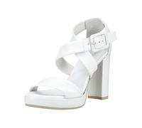 High-Heel-Sandalette NERO GIARDINI "Nero Giardini Sandalen Leder", Damen, Gr. 37, weiß, Leder, Schuhe (60589346-37) weiß