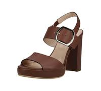 High-Heel-Sandalette NERO GIARDINI "Nero Giardini Sandalen Leder", Damen, Gr. 39, braun, Leder, Schuhe (71154721-39) braun