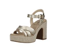 High-Heel-Sandalette NERO GIARDINI "Nero Giardini Sandalen Leder", Damen, Gr. 39, gold, Leder, Schuhe (25539208-39) gold