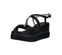 High-Heel-Sandalette NERO GIARDINI "Nero Giardini Sandalen Leder", Damen, Gr. 39, schwarz, Leder, Schuhe (62464019-39) schwarz