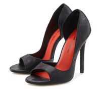 High-Heel-Sandalette "Peeptoe Pumps mit hohem Absatz", Damen, Gr. 44, schwarz, Obermaterial: 100% Polyurethan. Decksohle: 100% Lederimitat. Futter: 100% Polyurethan. Laufsohle: 100% Synthetik, LASCANA