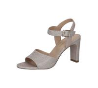 High-Heel-Sandalette PETER KAISER "Peter Kaiser Sandalen Textil", Damen, Gr. 38, silber (rose), Textil, Schuhe (91279424-38) rose