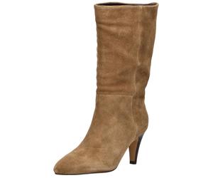 High-Heel-Stiefel INUOVO "INUOVO Stiefel Veloursleder", Damen, Gr. 41, braun, Veloursleder, Schuhe (74806852-41) braun
