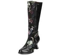 High-Heel-Stiefel LAURA VITA "LAURA VITA Stiefel Leder/Textil", Damen, Gr. 38, schwarz, Leder, Textil, casual, Schuhe (60045753-38) schwarz