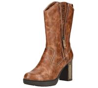 High-Heel-Stiefel MUSTANG SHOES "Mustang Shoes Stiefel Lederimitat", Damen, Gr. 40, braun, Lederimitat, Schuhe (11656315-40) braun