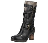High-Heel-Stiefel MUSTANG SHOES "Mustang Shoes Stiefel Lederimitat", Damen, Gr. 42, schwarz, Lederimitat, Schuhe (86320405-42) schwarz