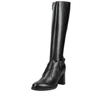 High-Heel-Stiefel NERO GIARDINI "Nero Giardini Stiefel Leder/Textil", Damen, Gr. 37, schwarz, Leder, Textil, Schuhe (65500350-37) schwarz