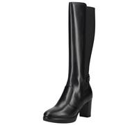 High-Heel-Stiefel NERO GIARDINI "Nero Giardini Stiefel Leder/Textil", Damen, Gr. 38, schwarz, Leder, Textil, Schuhe (55202804-38) schwarz