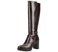 High-Heel-Stiefel NERO GIARDINI "Nero Giardini Stiefel Leder/Textil", Damen, Gr. 39, cafe, Leder, Textil, Schuhe (48639243-39) cafe