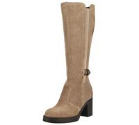 High-Heel-Stiefel NERO GIARDINI "Nero Giardini Stiefel Veloursleder/Textil", Damen, Gr. 40, beige, Textil, Veloursleder, Schuhe (18341344-40) beige