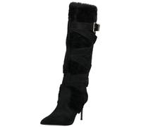 High-Heel-Stiefel STEVE MADDEN "STEVE MADDEN Stiefel Leder/Textil", Damen, Gr. 41, schwarz, Leder, Textil, Schuhe (50368216-41) schwarz