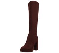 High-Heel-Stiefel STEVE MADDEN "STEVE MADDEN Stiefel Textil", Damen, Gr. 39, braun (dunkelbraun), Textil, Schuhe (36147804-39) dunkelbraun