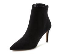 High-Heel-Stiefelette LASCANA, Damen, Gr. 38, schwarz, Obermaterial: 100% Textilmaterial. Futter: 100% Textilmaterial. Decksohle: 100% Lederimitat. Laufsohle: 100% Synthetik, unifarben, feminin, Schuh