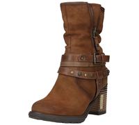 High-Heel-Stiefelette MUSTANG SHOES "Mustang Shoes Stiefelette Lederimitat", Damen, Gr. 40, whisky, Lederimitat, Schuhe (44268130-40) whisky
