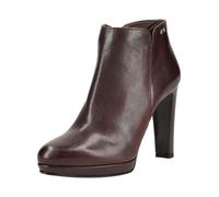 High-Heel-Stiefelette NERO GIARDINI "Nero Giardini Stiefelette Glattleder", Damen, Gr. 40, Leder, braun (ebony), Glattleder, Schuhe (28380019-40) ebony
