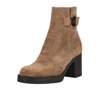 High-Heel-Stiefelette NERO GIARDINI "Nero Giardini Stiefelette Veloursleder", Damen, Gr. 39, braun, Veloursleder, Schuhe (12593559-39) braun