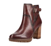 High-Heel-Stiefelette PIKOLINOS "PIKOLINOS Stiefelette Leder", Damen, Gr. 40, braun (dunkelbraun), Leder, Schuhe (61696961-40) dunkelbraun