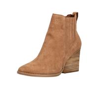 High-Heel-Stiefelette TOMS "TOMS Stiefelette Leder/Textil", Damen, Gr. 41, braun, Leder, Textil, Schuhe High-Heel-Stiefelette (21186436-41)