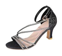 High Heels Sandaletten Damen Mit Absatz Absatzschuhe Elegant Weiße Sandalen Rot Sommer Gold Sandals Weiß Schick Schuhe Silber Für Leder Cushioned Rosegold Pumps 38 Sandale Braun Goldene Schwarz