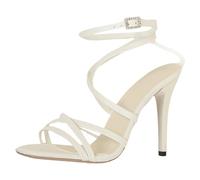 High Heels Sandaletten Damen Mit Absatz Sommerschuhe Sandalen Sommer Leder Beige Pink Schuhe Elegant Und Bequem Silber Rote Weiss Sandalette Schwarz Sommerlich Sandals Goldene 44 Blau Silberne 37
