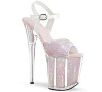 High Heels Sexy 20CM Feiner Absatz Walking Damen Sandalen,Pink-35