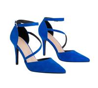 High Heels Sexy Pumps Damen Elegant Riemchen Heels Modisch Und Trendy Sehr Vielseitig (blau,40)