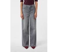 High-Rise-Denim mit Wide Leg grau 36/REG