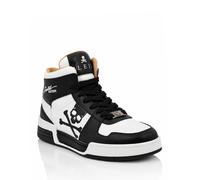 Sneaker PHILIPP PLEIN "Notorius", Herren, Gr. 39, Normalschaft, 0102, weiß, schwarz, Schuhe Sneaker (77139364-39) 0102, weiß, schwarz