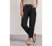 High Waist Barrel Leg Hose im Casual Fit