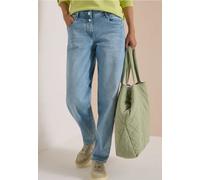 Loose-fit-Jeans CECIL, Damen, Gr. 33, Länge 30, light blau used wash, Jeans, 79% Baumwolle, 10% Polyester, 9% Viskose, 2% Elasthan, unifarben, lang, Jeans, im Loose Fit (63862866-33) light blau used w