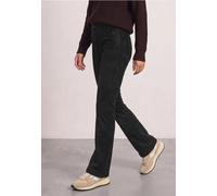 Street One - High Waist Bootcut Hose im Slim Fit Black - Gr. - 30