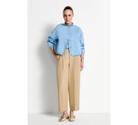 High-Waist-Bundfaltenhose 42 caffee latte