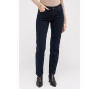 High-waist-Jeans ANGELS "DOLLY", Damen, Gr. 42, Länge 32, blau (blau blau), Denim/Jeans, Obermaterial: 78% Baumwolle, 21% Polyester, 1% Elasthan, unifarben, straight fit lang, Jeans High-Waist-Jeans,