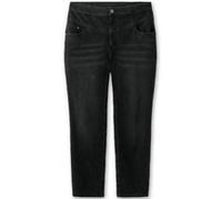 High-waist-Jeans black denim 52