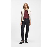 High-waist-Jeans BOSS ORANGE "ADA SLIM HR 1.0 Premium Damenmode", Damen, Gr. 28, Länge 30, schwarz (dunkelblau 401), Denim/Jeans, Obermaterial: 61% Baumwolle, 39% Lyocell, unifarben, slim fit lang, Je