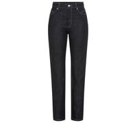 High-waist-Jeans BOSS ORANGE "ADA SLIM HR 1.0 Premium Damenmode", Damen, Gr. 30, Länge 30, dunkelblau 401, Denim/Jeans, Obermaterial: 61% Baumwolle, 39% Lyocell, unifarben, slim fit lang, Jeans High-W