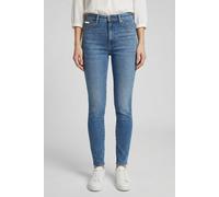 High-waist-Jeans CALVIN KLEIN JEANS, Damen, Gr. 25, Länge 30, blau (vintage avenue), Denim/Jeans, Obermaterial: 80% Baumwolle, 12% Polyester, 6% Elastomultiester, 2% Elasthan, unifarben, skinny fit la