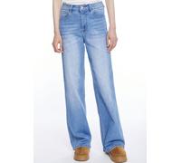 High-waist-Jeans HAILY’S "LG HW C JN Ka44ddy", Damen, Gr. S (36), N-Gr, blau, Denim/Jeans, Obermaterial: 92% Baumwolle, 6% Elastomultiester, 2% Elasthan, unifarben, Jeans (43141243-S) blau