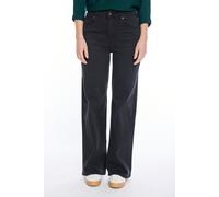 High-waist-Jeans HAILY’S "LG HW C JN Ka44ddy", Damen, Gr. XXL (44), N-Gr, schwarz, Denim/Jeans, Obermaterial: 92% Baumwolle, 6% Elastomultiester, 2% Elasthan, unifarben, Jeans High-Waist-Jeans (858505