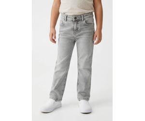 High-waist-Jeans KIDS ONLY "KOGJUICY HW WIDE LEG REA707 DNM NOOS", Mädchen, Gr. 152, N-Gr, blau (medium grau denim), Denim/Jeans, Obermaterial: 99% Baumwolle, 1% Elasthan, unifarben, relaxed fit knöch