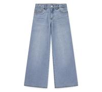 High-waist-Jeans LEVI'S KIDS "LVG HIGH RISE BAGGY", Mädchen, Gr. 6 (116), N-Gr, blau (this and that w, o destruction), Denim/Jeans, Obermaterial: 69% Baumwolle, 26% Polyester, 4% Viskose, 1% Elasthan,