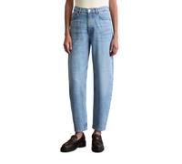 Denim trouser, relaxed fit, cropped length, high waist, barrel l TINTED LIGHT BLUE WASH 29/32 TINTED LIGHT BLUE WASH
