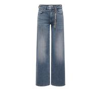 High-waist-Jeans ONLY "ONLMADISON BLUSH CHARM HW WIDE LEG DNM", Damen, Gr. L (40), Länge 30, blau (special blau grau denim), Denim/Jeans, Obermaterial: 92% Baumwolle, 6% Elastomultiester, 2% Elasthan,