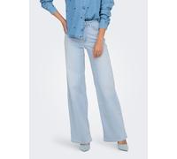 Only Jeans ONLMADISON – Hohe Taille, weites Bein, hellblau – XL/L34