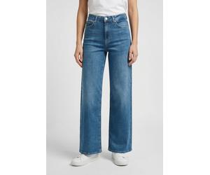 High-waist-Jeans ONLY "ONLMADISON BLUSH HW WIDE DNM CRO665", Damen, Gr. S (36), Länge 30, light medium blau denim, Denim/Jeans, Obermaterial: 82% Baumwolle, 16% Polyester, 2% Elasthan, unifarben, lang